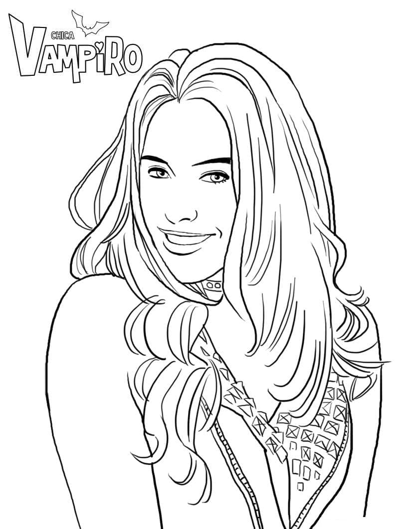Dessin Chica Vampiro #204472 à colorier de la série Films et Séries TV, gratuit à télécharger et imprimer