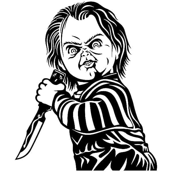 Coloriage gratuit Chucky #204099 de la collection Films et Séries TV à imprimer