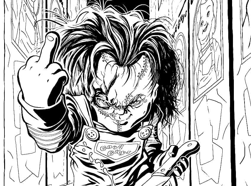 Coloriage gratuit Chucky #204100 de la collection Films et Séries TV à imprimer