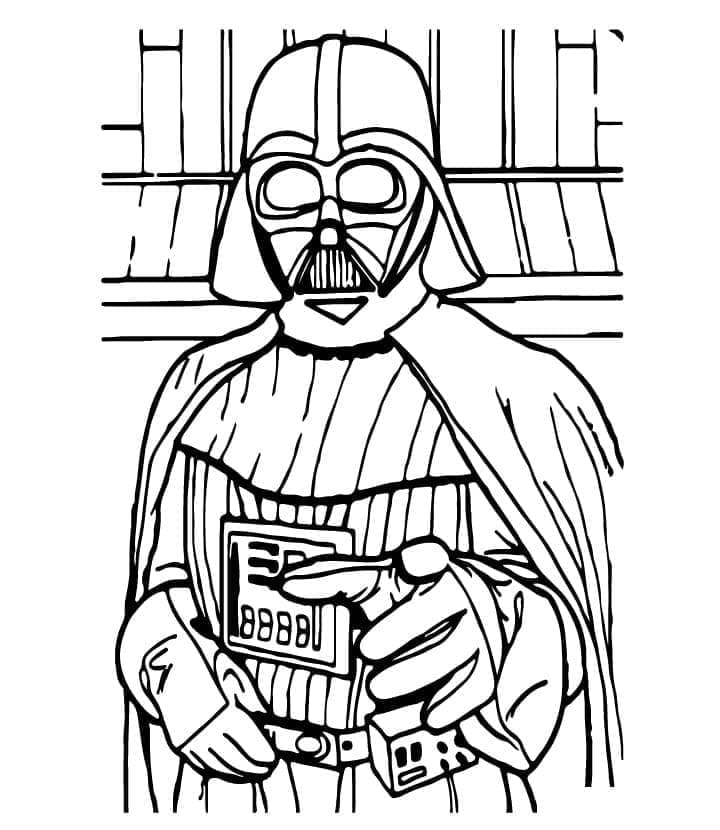 Coloriage Dark Vador #211645 à imprimer gratuitement, extrait de la collection Films et Séries TV