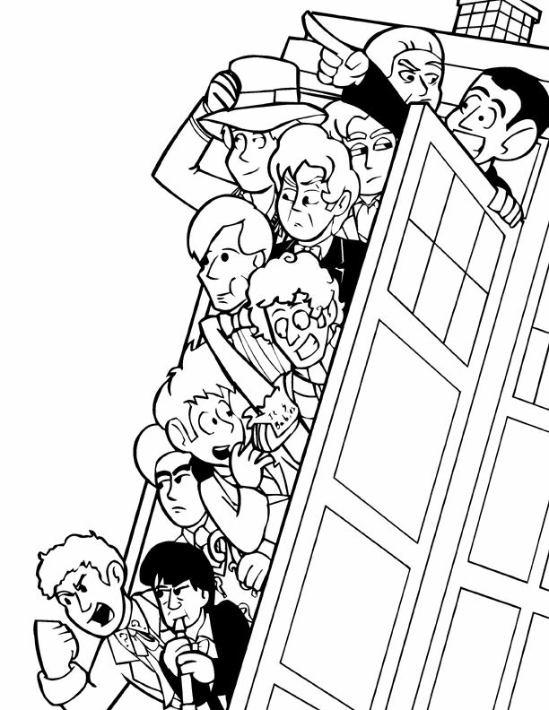 Coloriage gratuit Doctor Who #153114 de la collection Films et Séries TV à imprimer