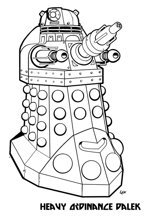 Dessin Doctor Who #153208 à colorier de la série Films et Séries TV, gratuit à télécharger et imprimer