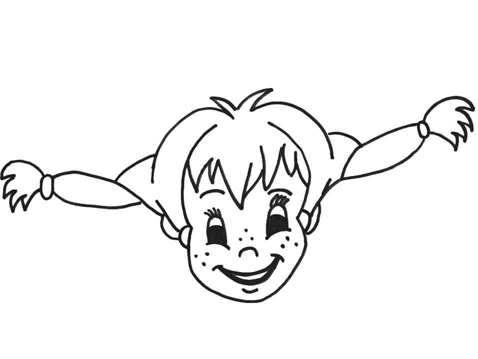 Page de coloriage Fifi Brindacier #208353, collection Films et Séries TV, à imprimer et colorier