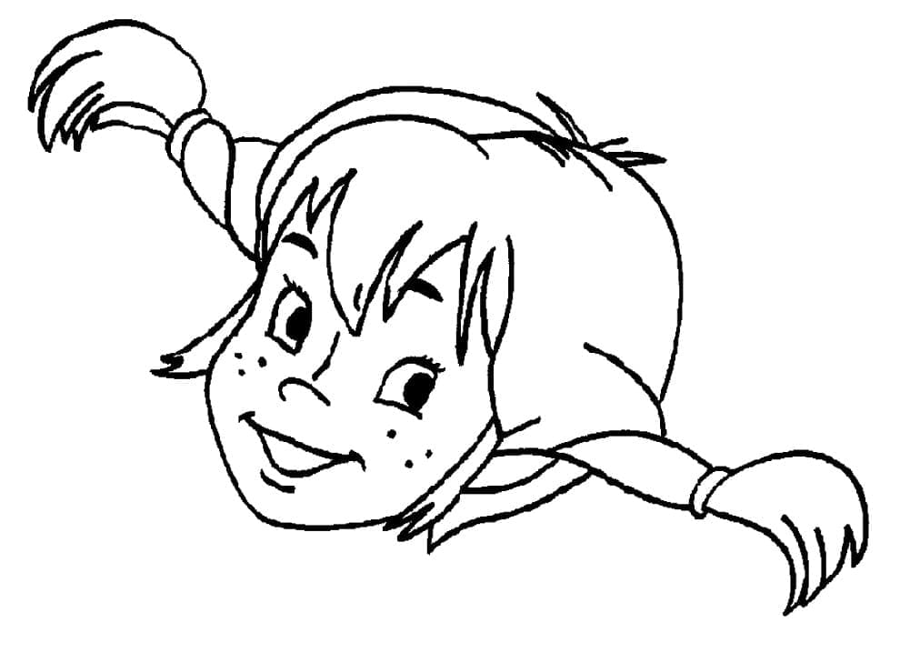 Coloriage Fifi Brindacier #208363 à imprimer gratuitement, extrait de la collection Films et Séries TV