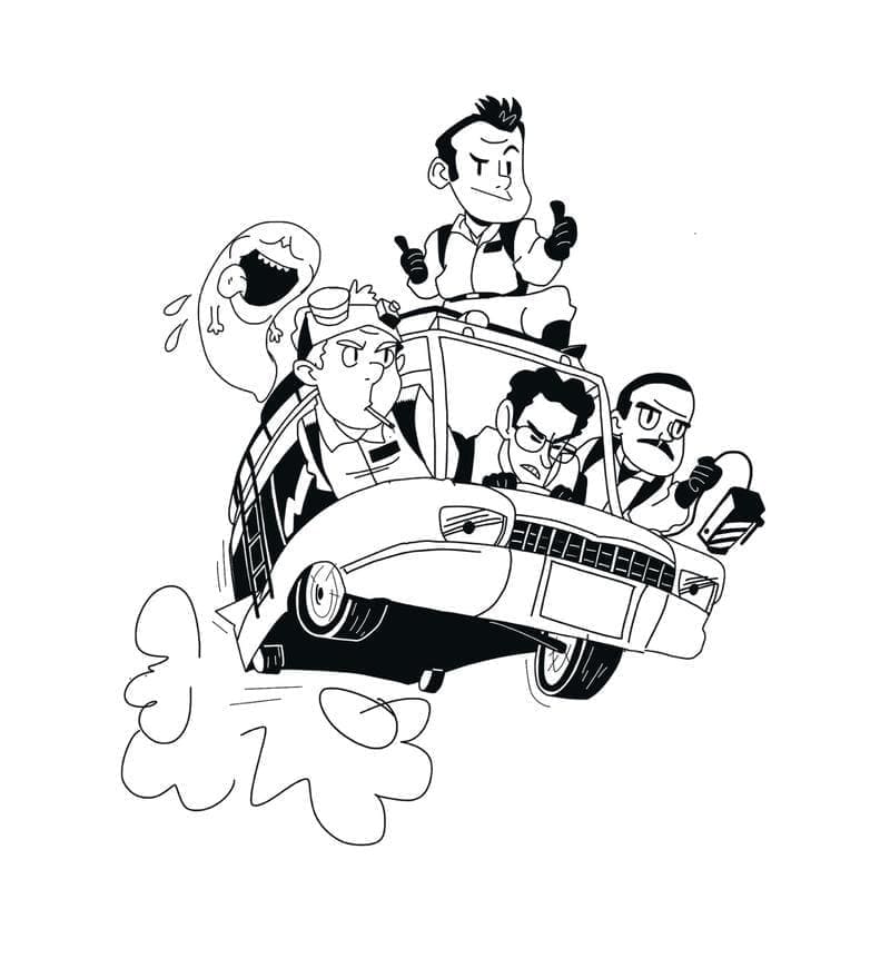 Coloriage gratuit Ghostbuster #192787 de la collection Films et Séries TV à imprimer