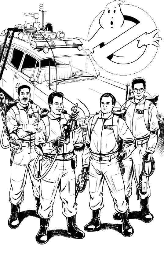 Dessin Ghostbuster #192790 à colorier de la série Films et Séries TV, gratuit à télécharger et imprimer