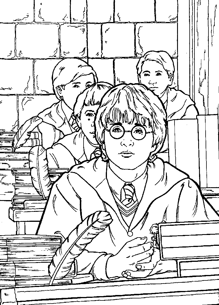 Coloriage gratuit Harry Potter #69528 de la collection Films et Séries TV à imprimer