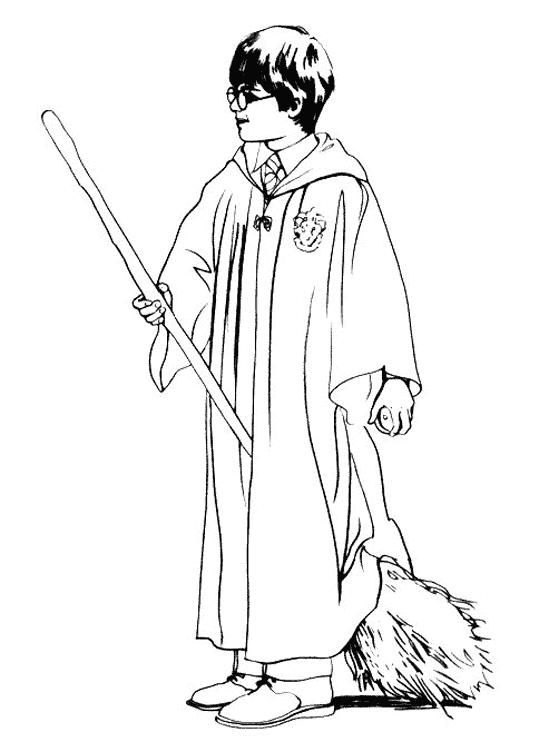 Joli coloriage Harry Potter #69810 de la collection Films et Séries TV, prêt à imprimer pour petits et grands