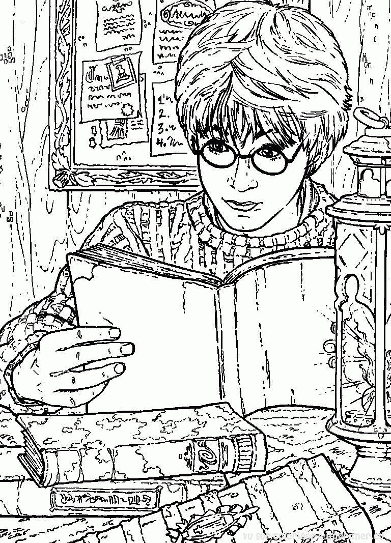 Coloriage Harry Potter #69882 à imprimer gratuitement, extrait de la collection Films et Séries TV