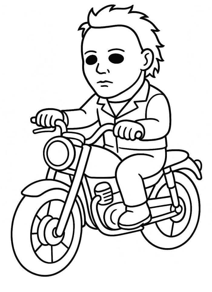 Coloriage à imprimer Michael Myers #222127 de la série Films et Séries TV, gratuit pour enfants et adultes