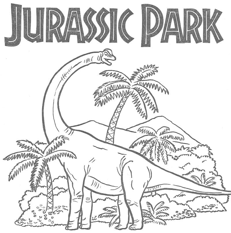 Coloriage à imprimer Parc Jurassique #176182 de la série Films et Séries TV, gratuit pour enfants et adultes