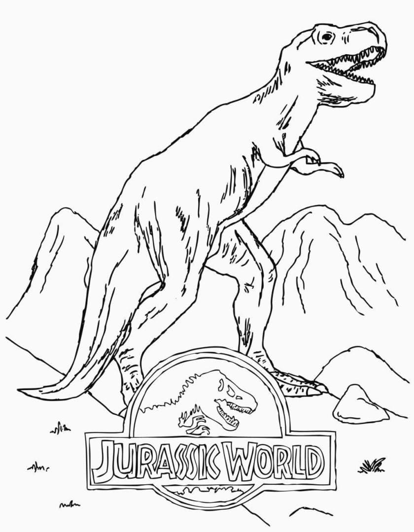 Dessin Parc Jurassique #176198 à colorier de la série Films et Séries TV, gratuit à télécharger et imprimer