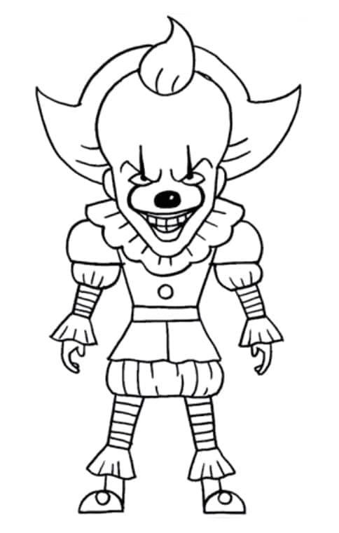 Dessin à colorier: Pennywise (Films et Séries TV) #220410 - Coloriages à Imprimer Gratuits