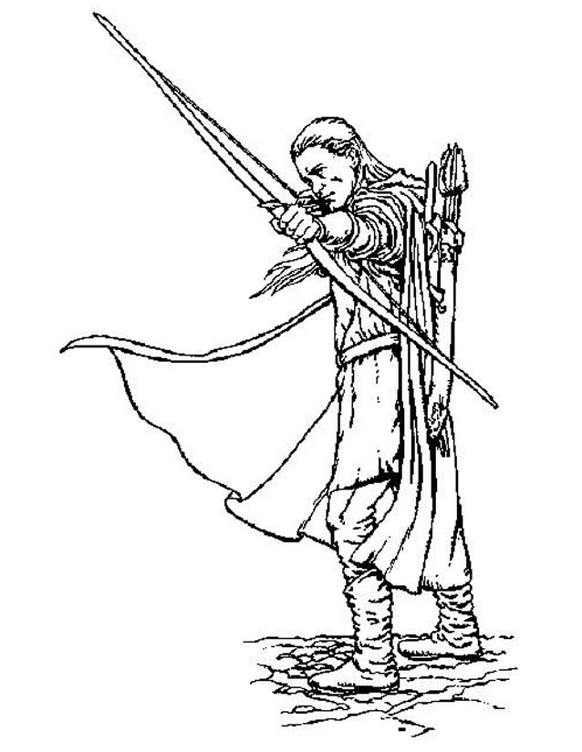 Dessin à colorier: Seigneur des Anneaux (Films et Séries TV) #69915 - Coloriages à Imprimer Gratuits