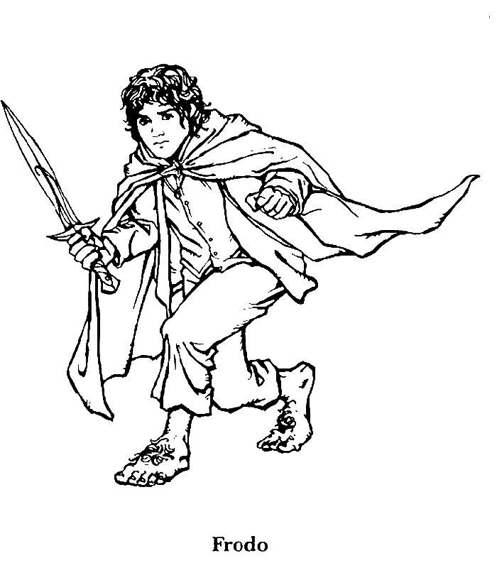 Coloriage gratuit pour enfants et adultes Seigneur des Anneaux #69995, collection Films et Séries TV