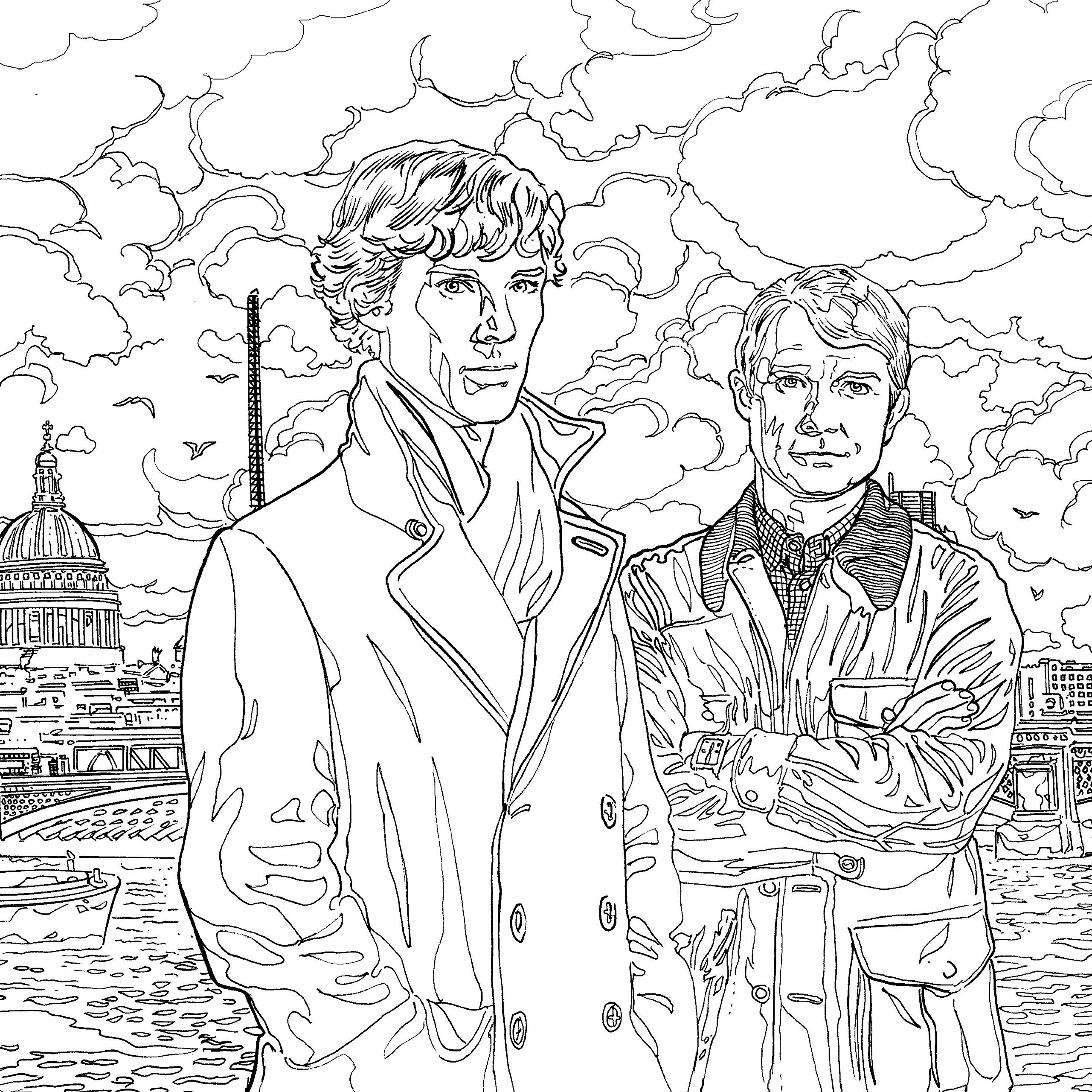 Dessin à colorier: Sherlock (Films et Séries TV) #153363 - Coloriages à Imprimer Gratuits