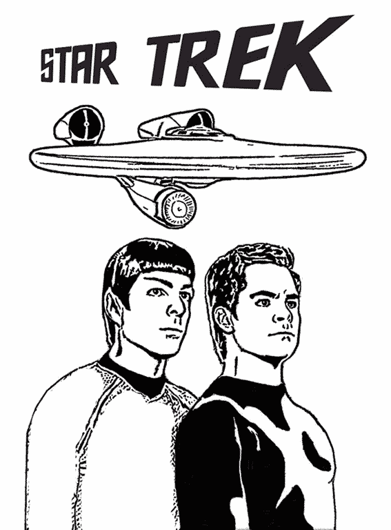Illustration au trait Star Trek #70150 de la collection Films et Séries TV à colorier gratuitement Illustration au trait Star Trek #70150 de la collection Films et Séries TV à colorier gratuitement