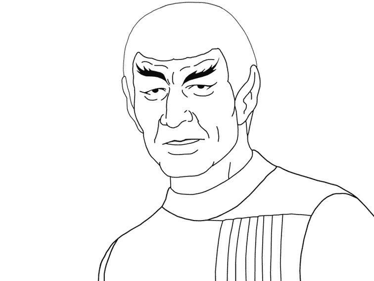 Joli coloriage Star Trek #70163 de la collection Films et Séries TV, prêt à imprimer pour petits et grands