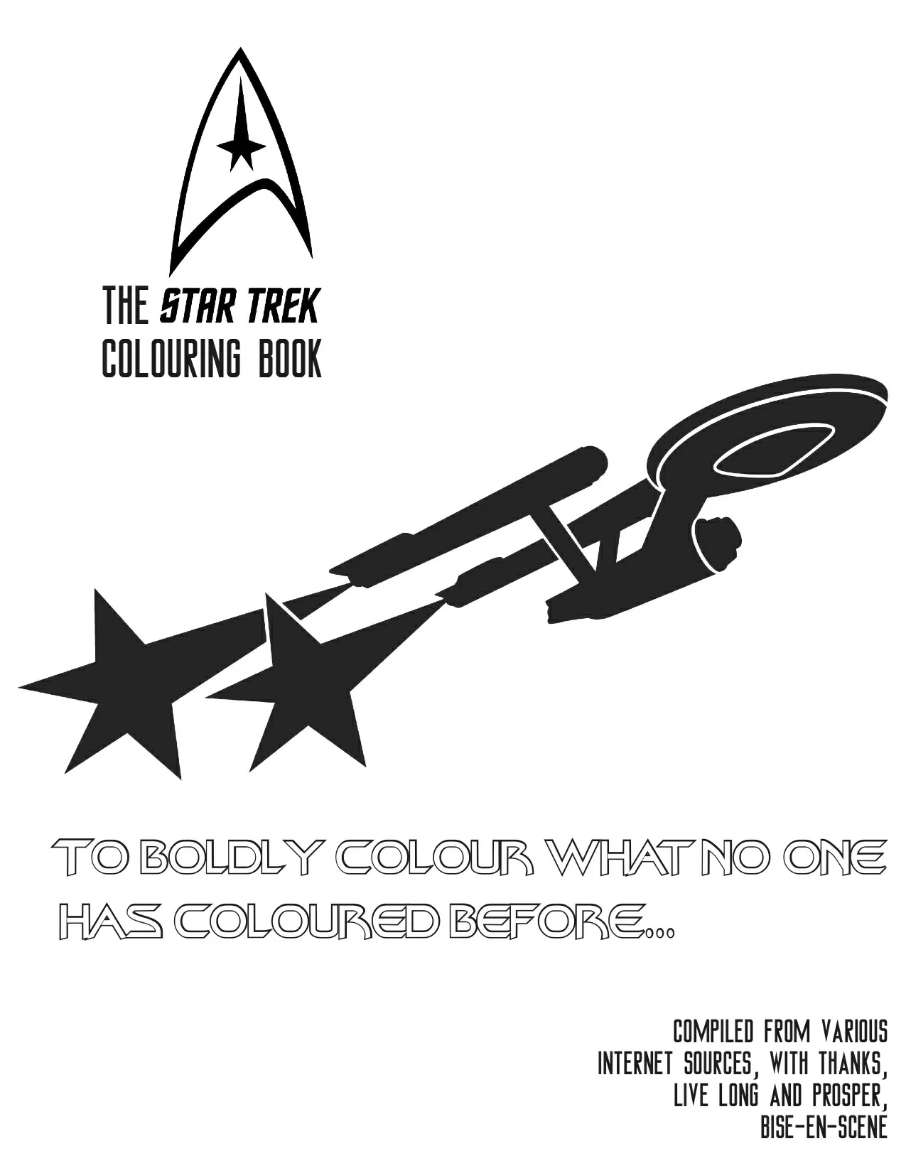 Coloriage imprimable Star Trek #70192 de la collection Films et Séries TV à colorier aux crayons
