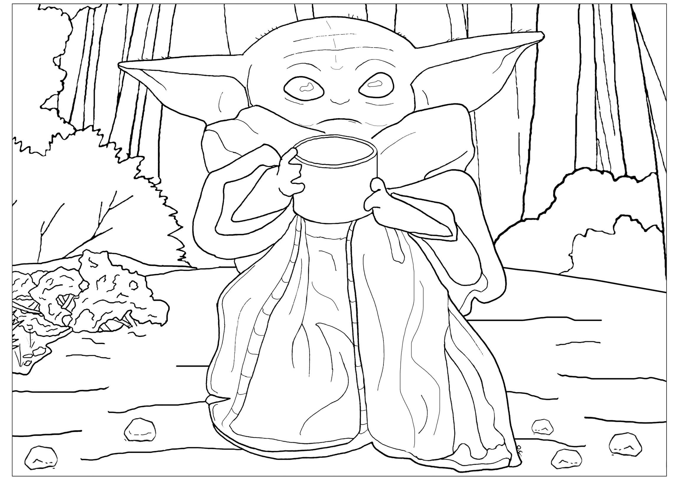 Illustration au trait Star Wars #172335 de la collection Films et Séries TV à colorier gratuitement