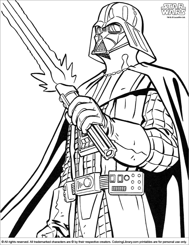 Coloriage Star Wars #70584 à imprimer gratuitement, extrait de la collection Films et Séries TV