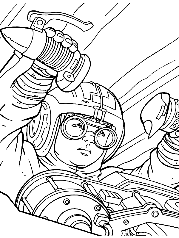 Coloriage gratuit Star Wars #70607 de la collection Films et Séries TV à imprimer