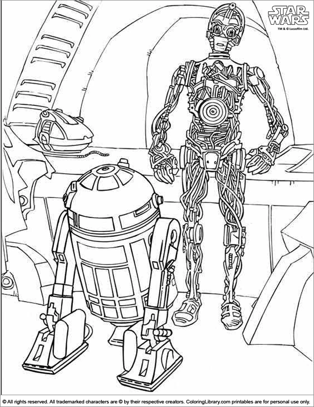 Dessin à colorier: Star Wars (Films et Séries TV) #70639 - Coloriages à Imprimer Gratuits