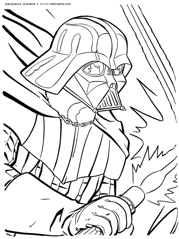 Dessin à colorier Star Wars #70680 issu de la collection Films et Séries TV, prêt à imprimer