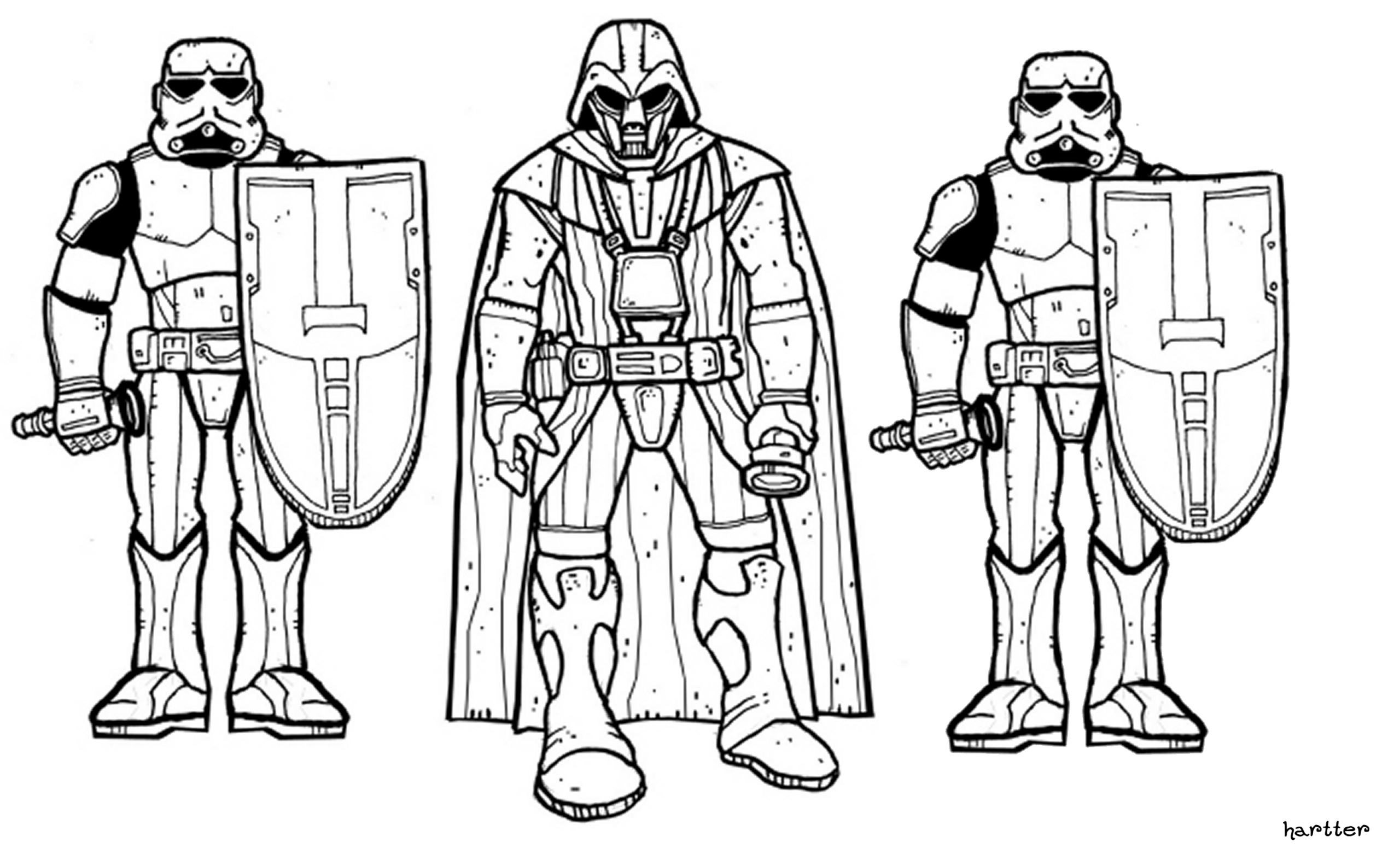 Dessin à colorier: Star Wars (Films et Séries TV) #70736 - Coloriages à Imprimer Gratuits