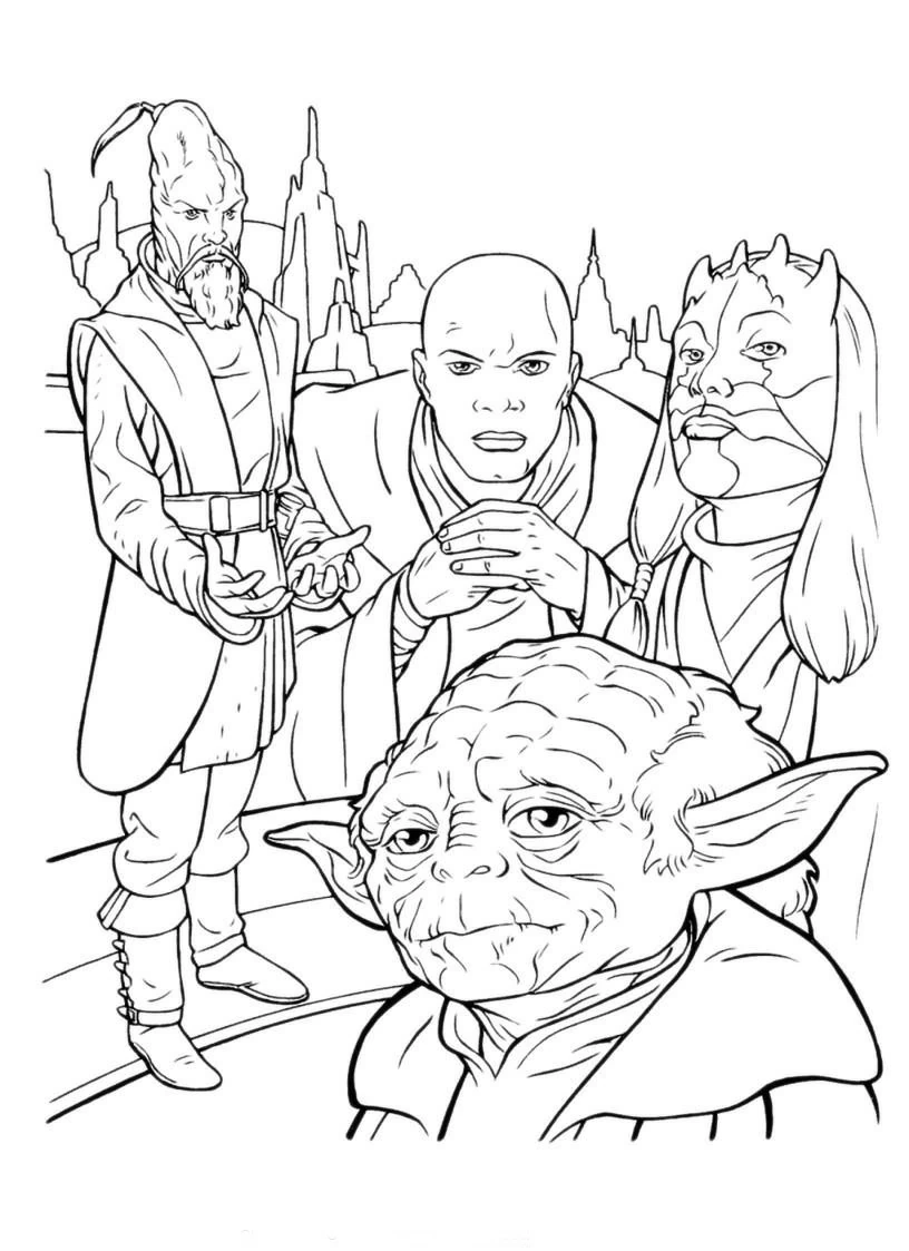 Dessin à colorier: Star Wars (Films et Séries TV) #70872 - Coloriages à Imprimer Gratuits