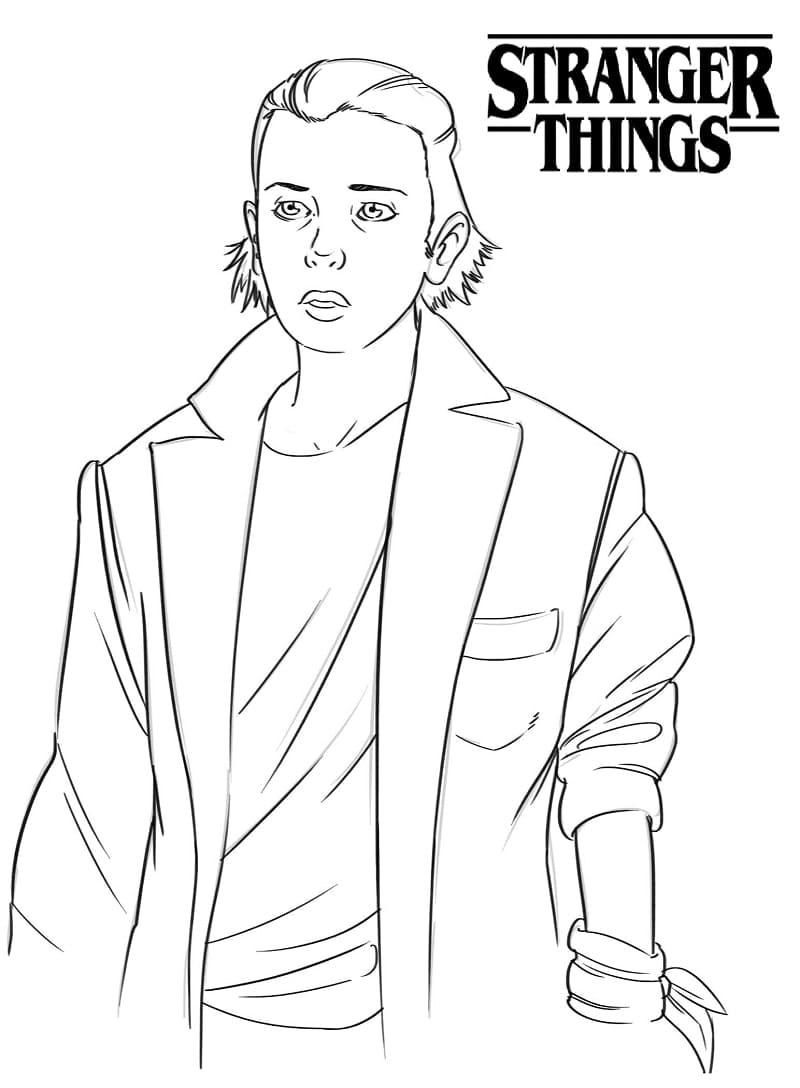 Dessin à colorier: Stranger Things (Films et Séries TV) #176167 - Coloriages à Imprimer Gratuits