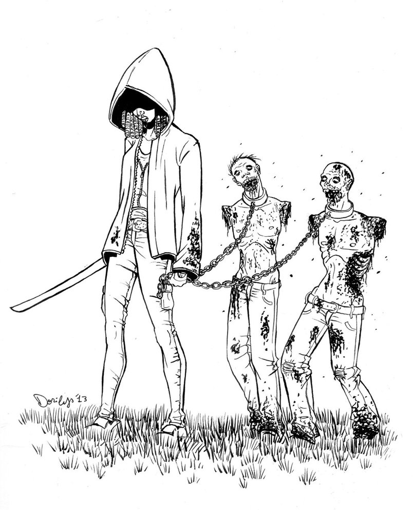 Dessin à colorier: The Walking Dead (Films et Séries TV) #152090 - Coloriages à Imprimer Gratuits
