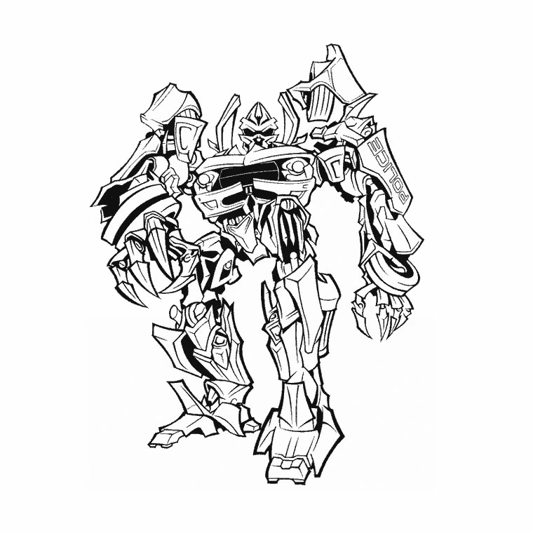 Coloriage Transformers #75095 à imprimer gratuitement, extrait de la collection Films et Séries TV