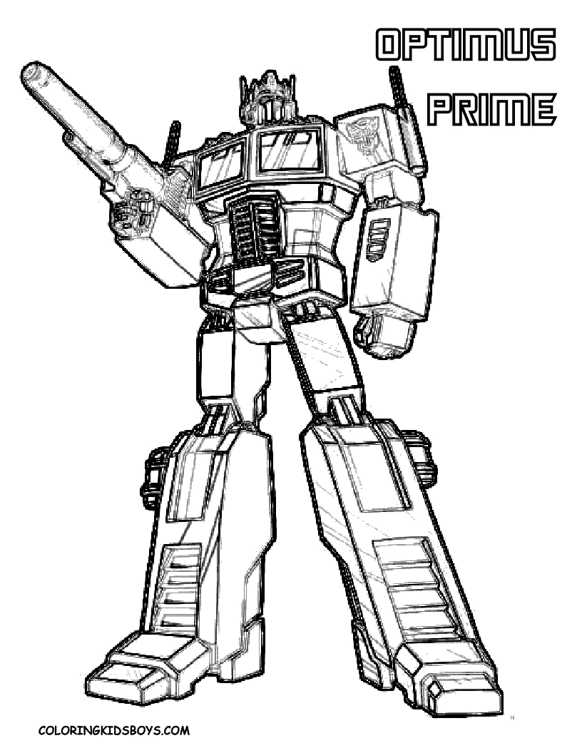 Coloriage gratuit Transformers #75098 de la collection Films et Séries TV à imprimer