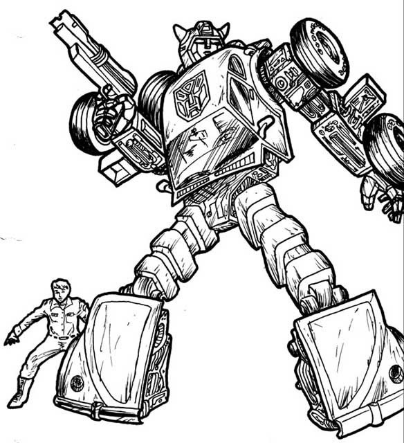 Dessin Transformers #75131 à colorier de la série Films et Séries TV, gratuit à télécharger et imprimer