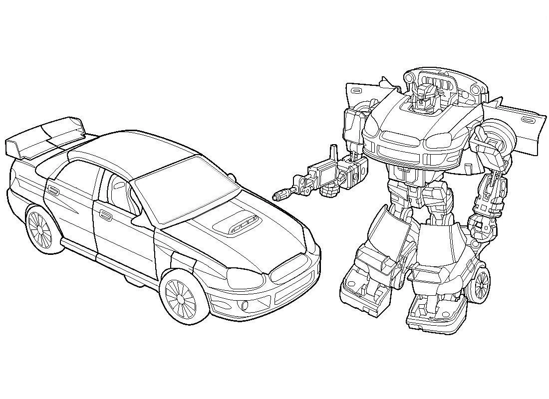 Dessin à colorier Transformers #75170 issu de la collection Films et Séries TV, prêt à imprimer