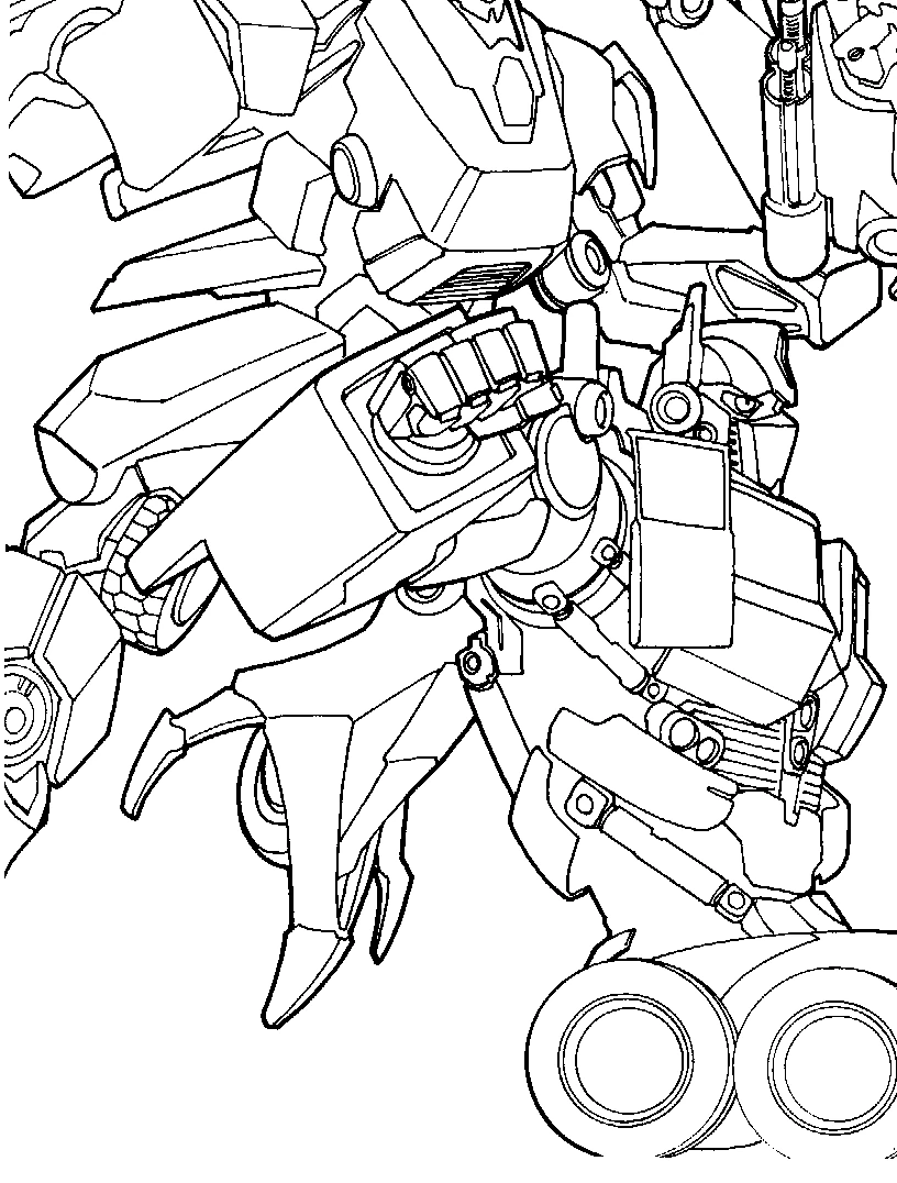 Dessin à colorier Transformers #75172 issu de la collection Films et Séries TV, prêt à imprimer