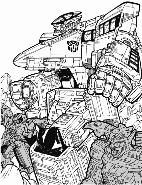 Coloriage à imprimer Transformers #75290 de la série Films et Séries TV, gratuit pour enfants et adultes