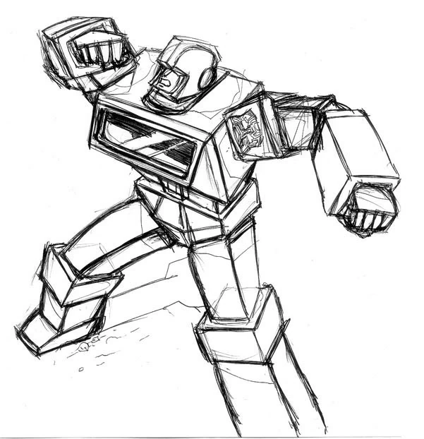Coloriage imprimable Transformers #75306 de la collection Films et Séries TV à colorier aux crayons