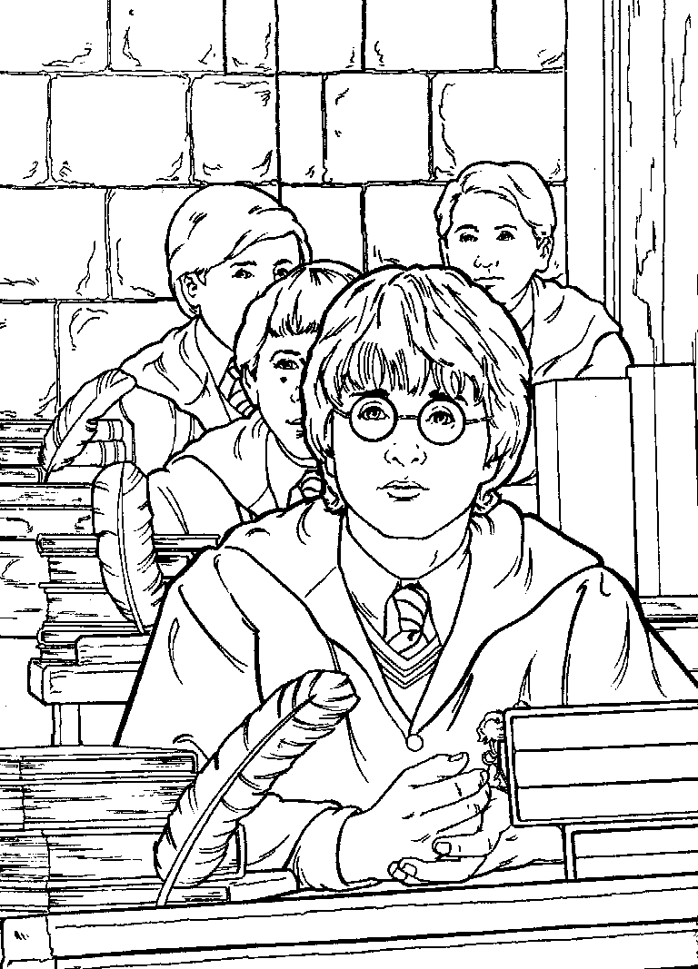 Dessin à colorier: Harry Potter (Films) #69528 - Coloriages à Imprimer Gratuits
