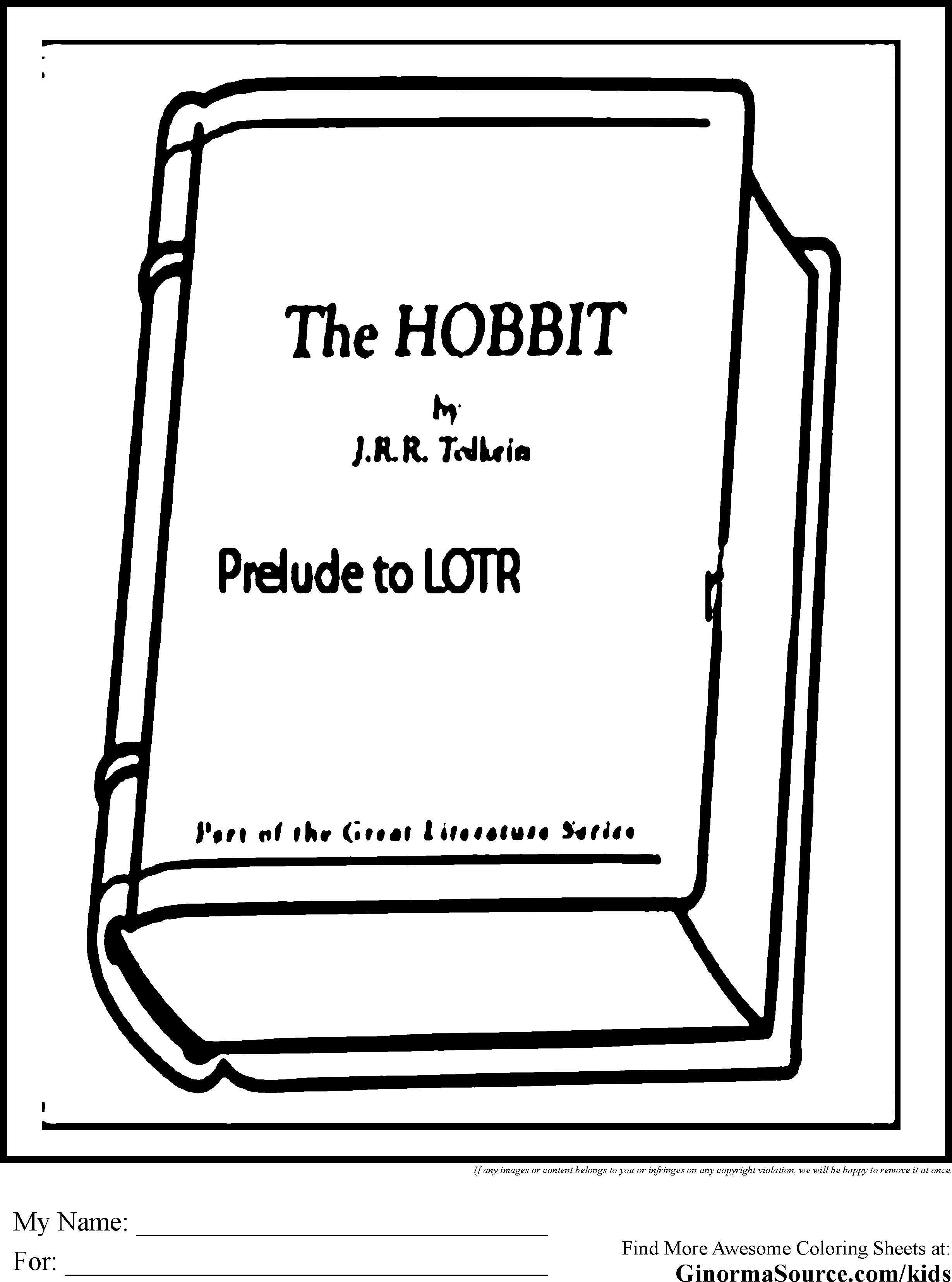 Dessin à colorier: Hobbit (Films) #70999 - Coloriages à Imprimer Gratuits