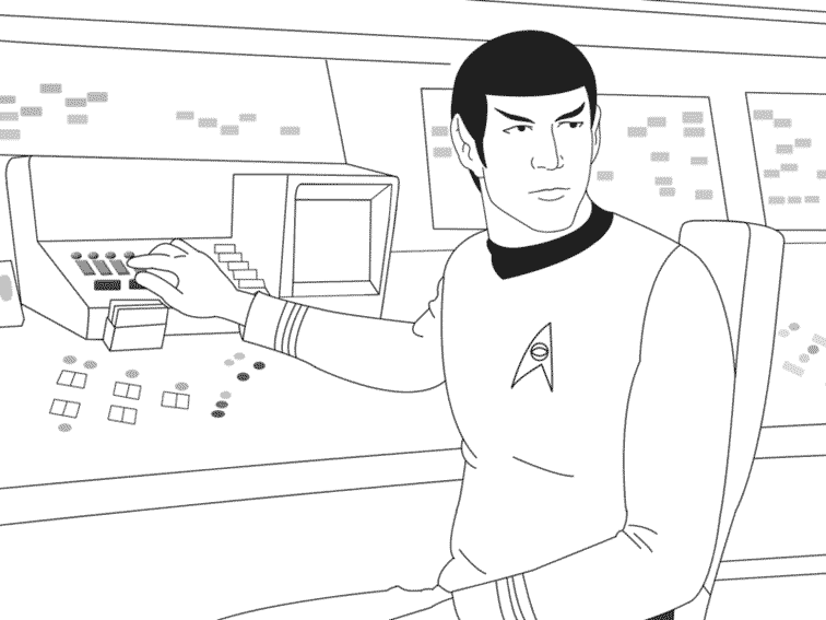 Dessin à colorier: Star Trek (Films) #70139 - Coloriages à Imprimer Gratuits