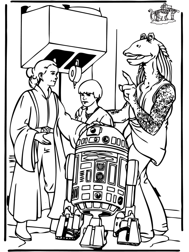 Dessin à colorier: Star Wars (Films) #70697 - Coloriages à Imprimer Gratuits