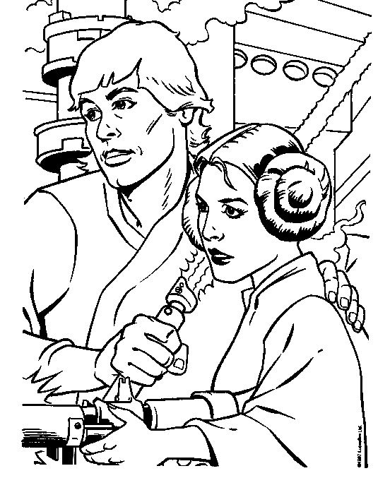 Dessin à colorier: Star Wars (Films) #70732 - Coloriages à Imprimer Gratuits