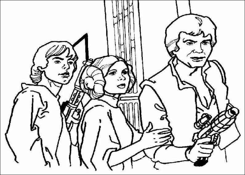 Dessin à colorier: Star Wars (Films) #70806 - Coloriages à Imprimer Gratuits