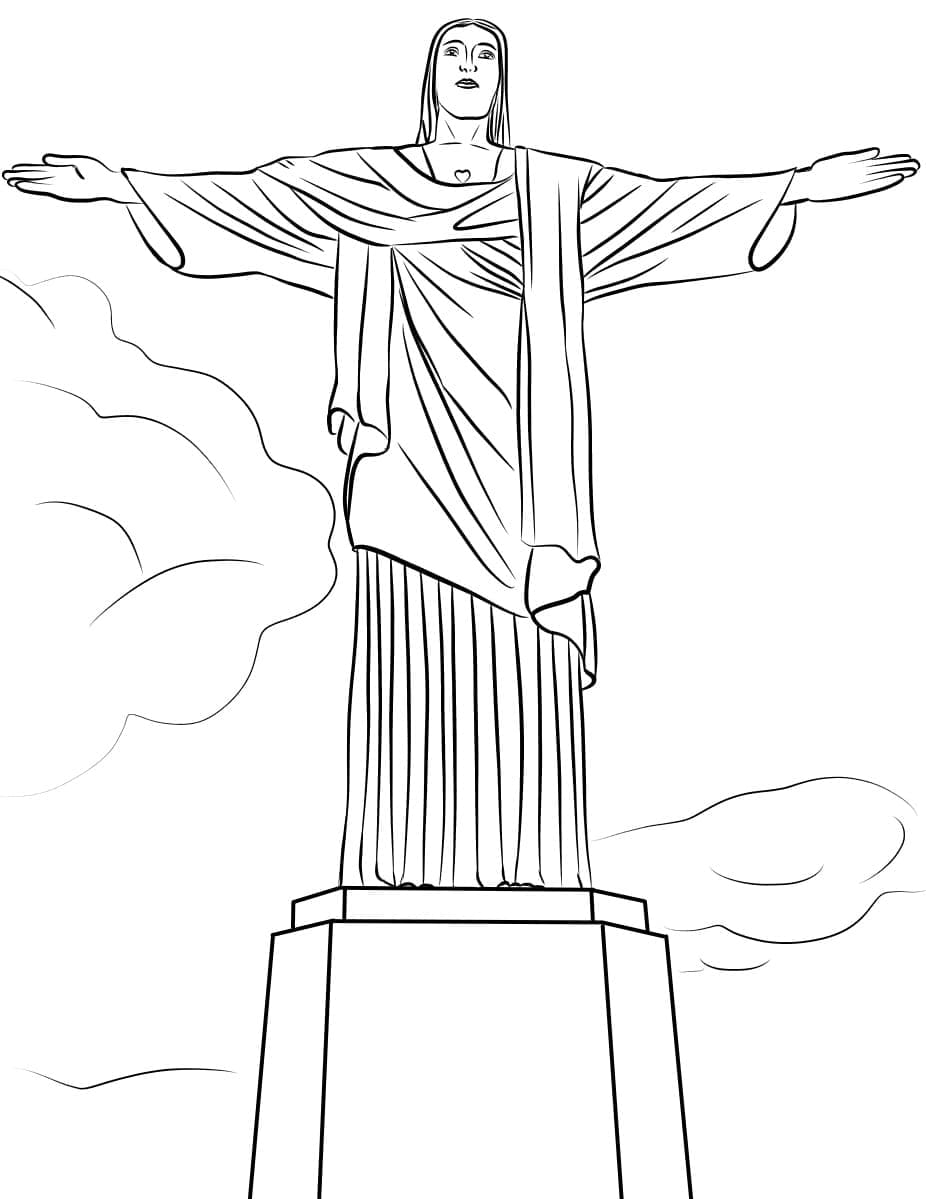 Dessin à colorier: Brésil (Géographie et Lieux) #184006 - Coloriages à Imprimer Gratuits