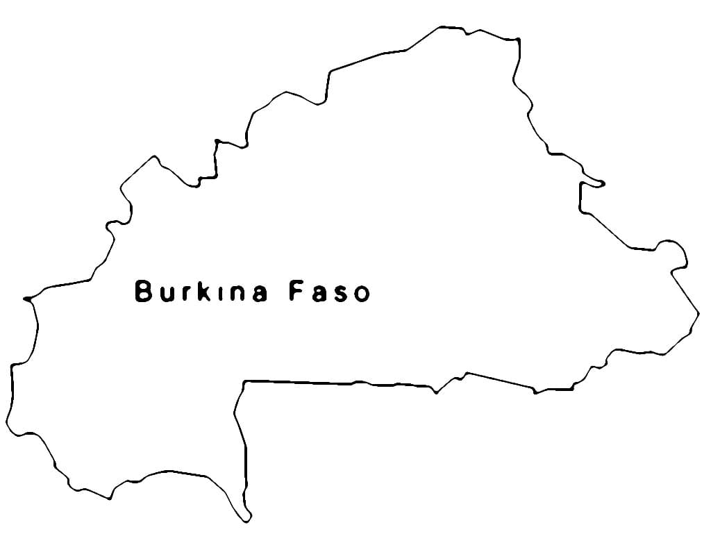 Dessin à colorier: Burkina Faso (Géographie et Lieux) #191669 - Coloriages à Imprimer Gratuits