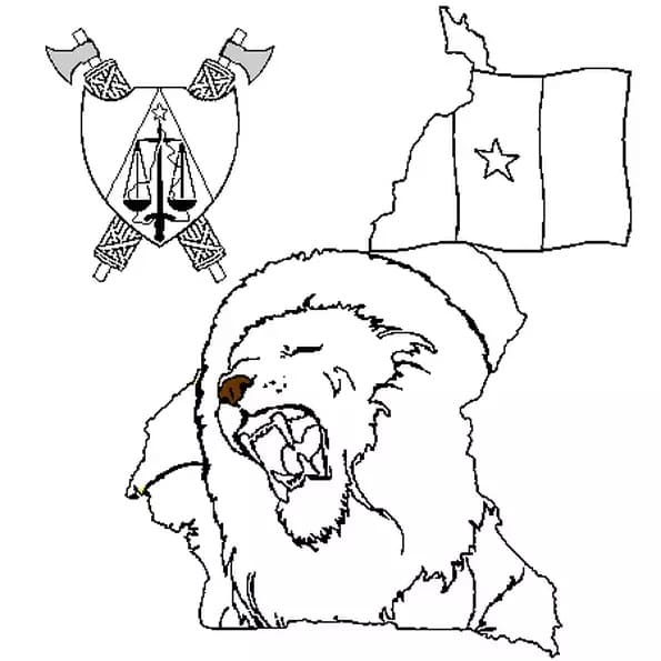 Dessin à colorier: Cameroun (Géographie et Lieux) #183892 - Coloriages à Imprimer Gratuits