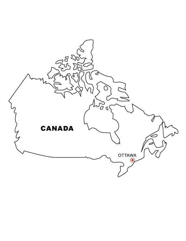 Dessin à colorier: Canada (Géographie et Lieux) #183822 - Coloriages à Imprimer Gratuits