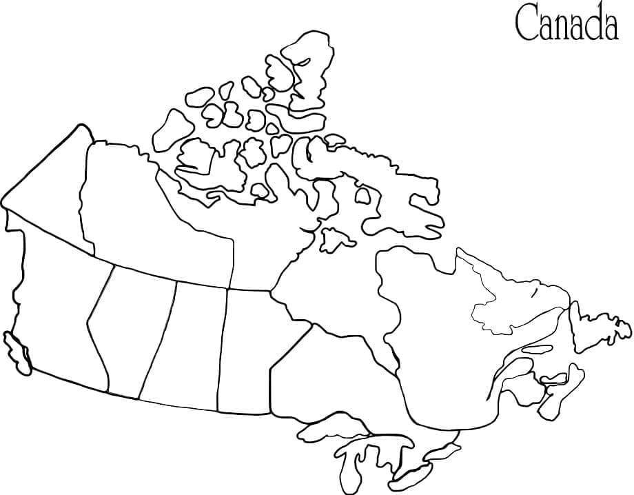 Dessin à colorier: Canada (Géographie et Lieux) #183826 - Coloriages à Imprimer Gratuits